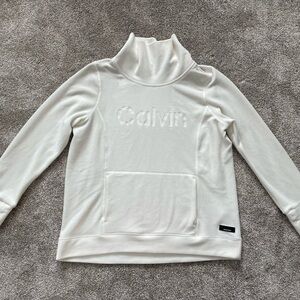 Calvin Klein Women's Cream Turtleneck Sweater